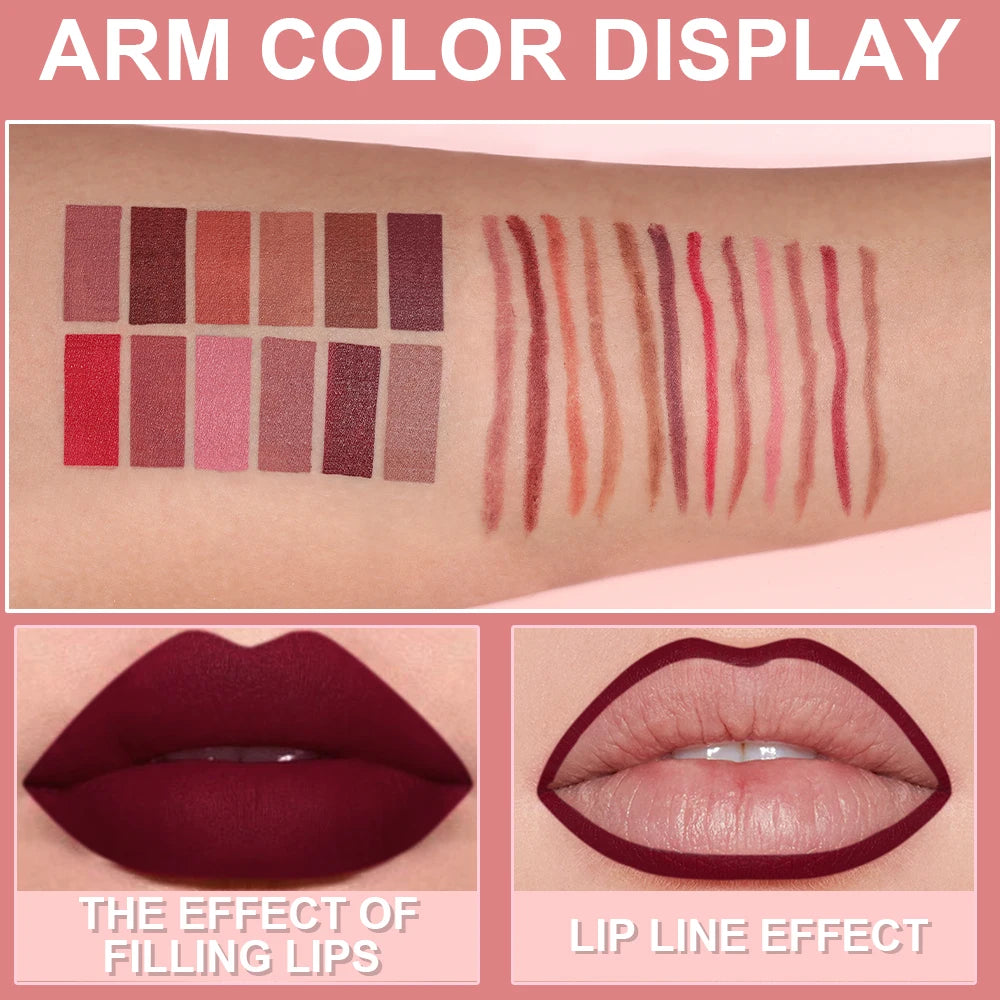 Matte Precision Lip Liner Set