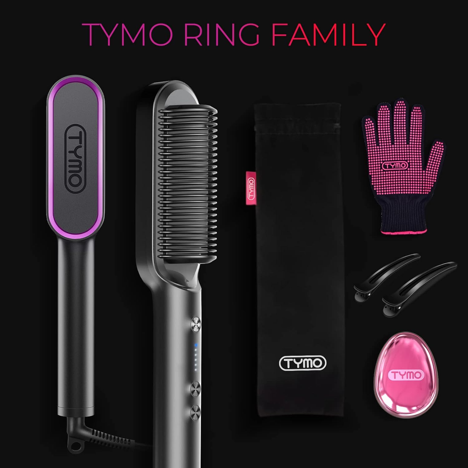 QuickStyle Ceramic Hair Straightener Brush