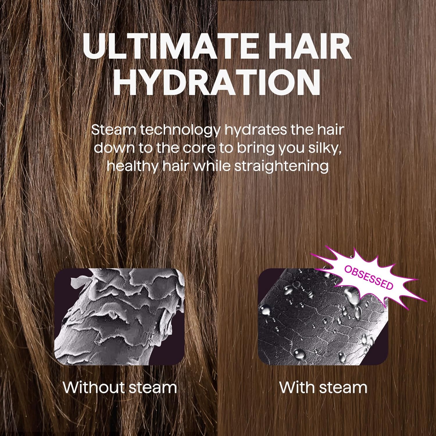 Silk Steam Hair Straightener Pro