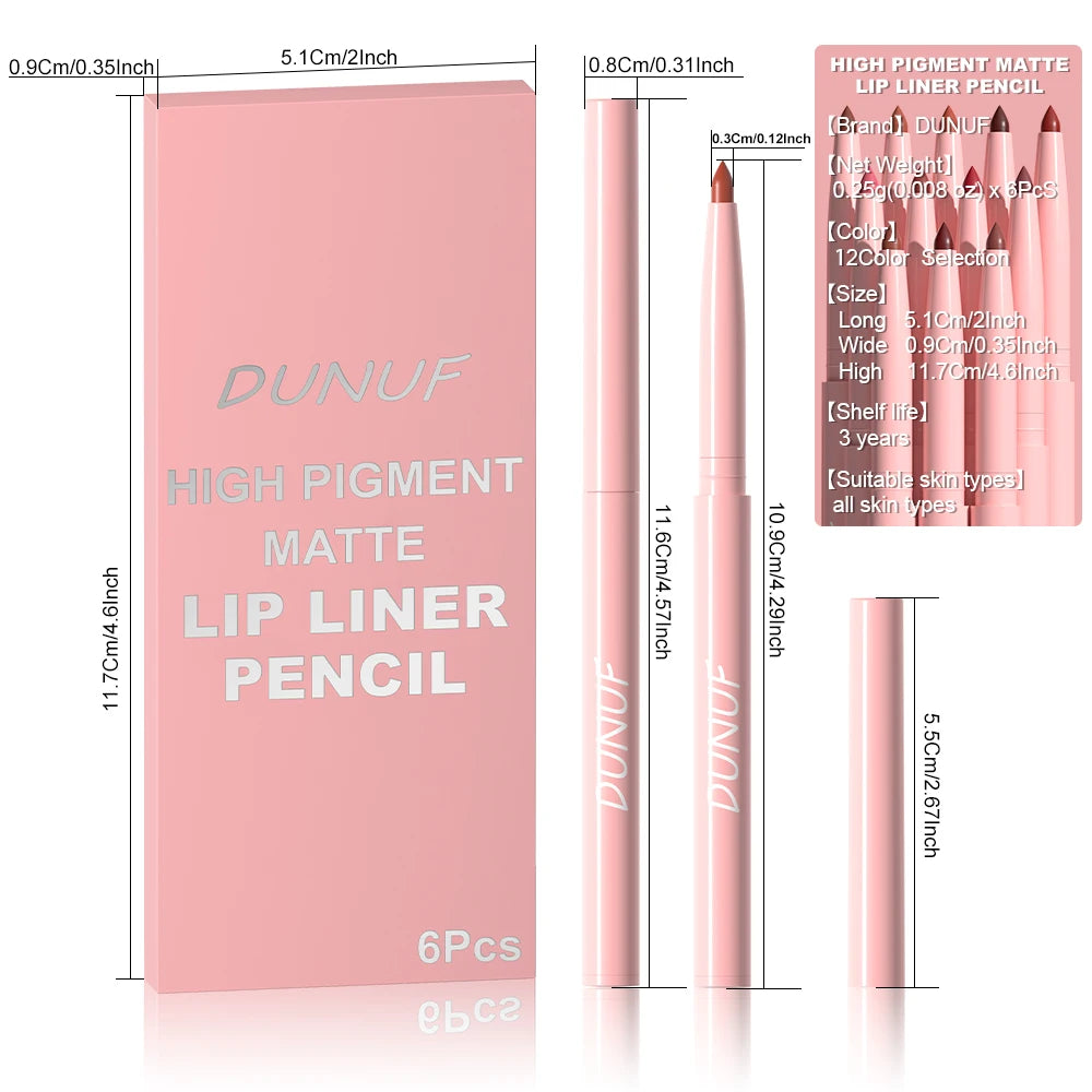 Matte Precision Lip Liner Set